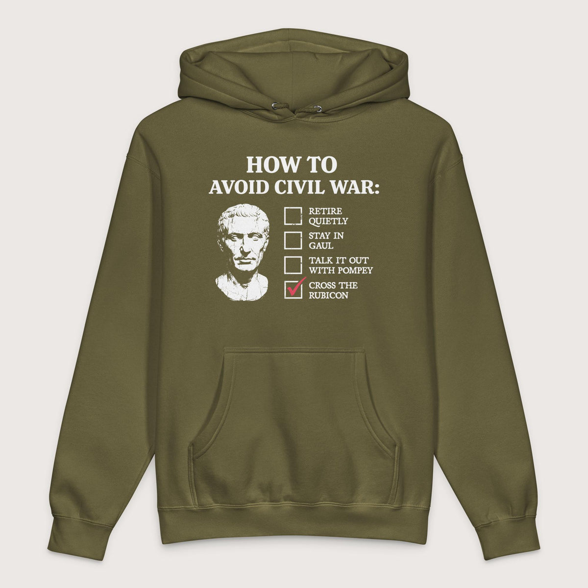 Army Caesar's Peace Plan - Premium Hoodie - history buff gift by HistoHead