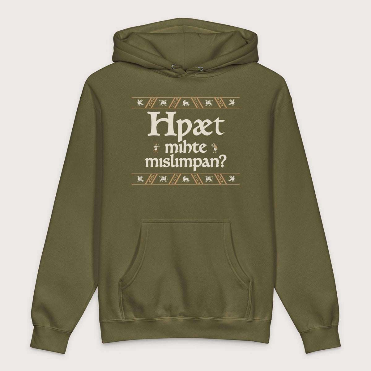 Army What Could Possibly Go Wrong in Old English (Wynn Version) - Premium Hoodie - history buff gift by HistoHead