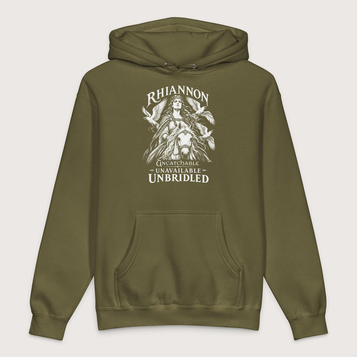 Army Rhiannon Uncatchable Unavailable Unbridled - Premium Hoodie - history buff gift by HistoHead