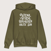 Army Latin I Came I Saw I Forgot I Was Doing (Feminine Version) - Premium Hoodie - history buff gift by HistoHead