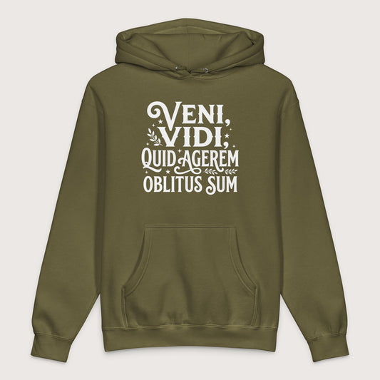 Army Latin I Came I Saw I Forgot I Was Doing - Premium Hoodie - history buff gift by HistoHead