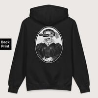 Black God Save the Queen Catherine Parr - Premium Hoodie - Back Print - history buff gift by HistoHead
