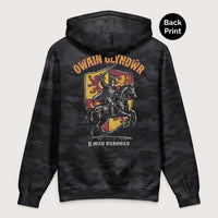 Black Camo Owain Glyndwr - Premium Hoodie - Back Print - history buff gift by HistoHead