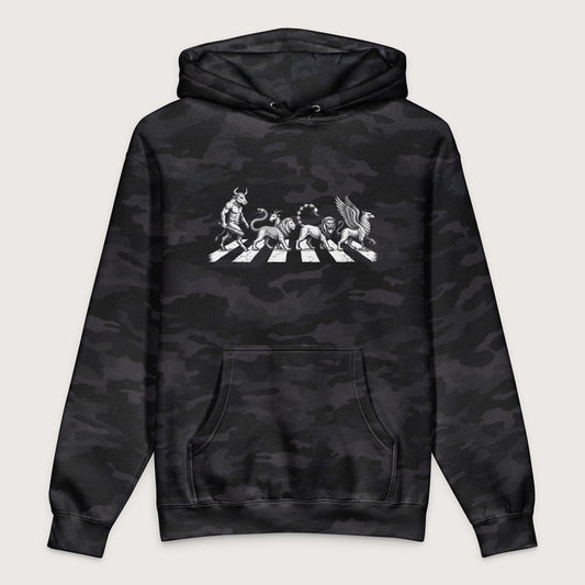 Black Camo Beast Road - Premium Hoodie - history buff gift by HistoHead