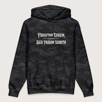 Black Camo I May Be Wrong But I Doubt It in Latin - Premium Hoodie - history buff gift by HistoHead
