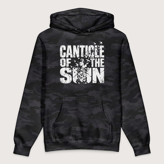 Black Camo Canticle of the Sun Saint Francis of Assisi Birds - Premium Hoodie - history buff gift by HistoHead