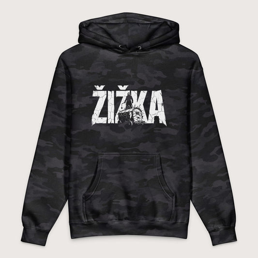 Black Camo Jan Žižka - Premium Hoodie - history buff gift by HistoHead