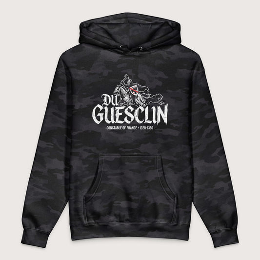 Black Camo Du Guesclin - Premium Hoodie - history buff gift by HistoHead