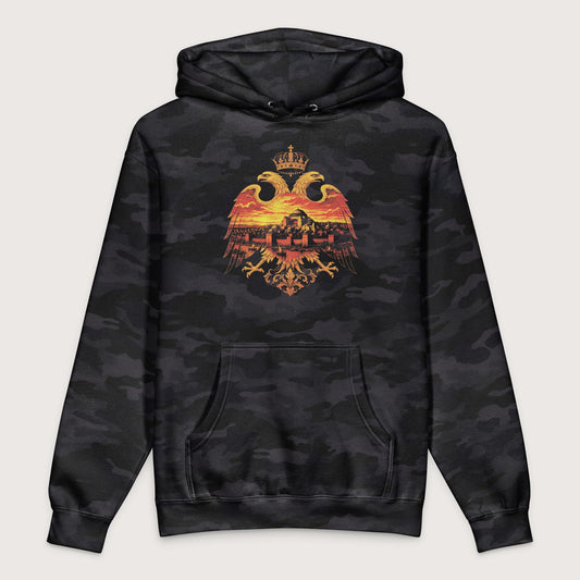 Black Camo Constantinople Eagle - Premium Hoodie - history buff gift by HistoHead