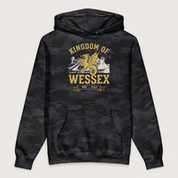 Black Camo Kingdom of Wessex - Premium Hoodie - history buff gift by HistoHead