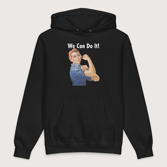 Black Rosie We Can Do It - Premium Hoodie - history buff gift by HistoHead