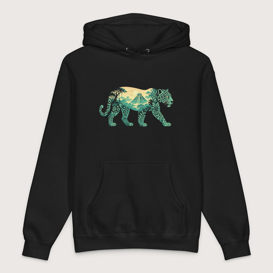 Black Mesoamerican Jaguar - Premium Hoodie - history buff gift by HistoHead