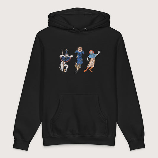 Black Medieval Fun Time - Premium Hoodie - history buff gift by HistoHead