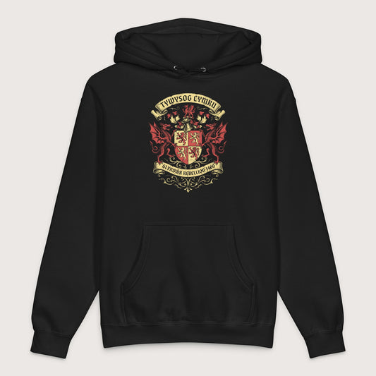 Black Glyndwr Rebellion 1400 - Premium Hoodie - history buff gift by HistoHead