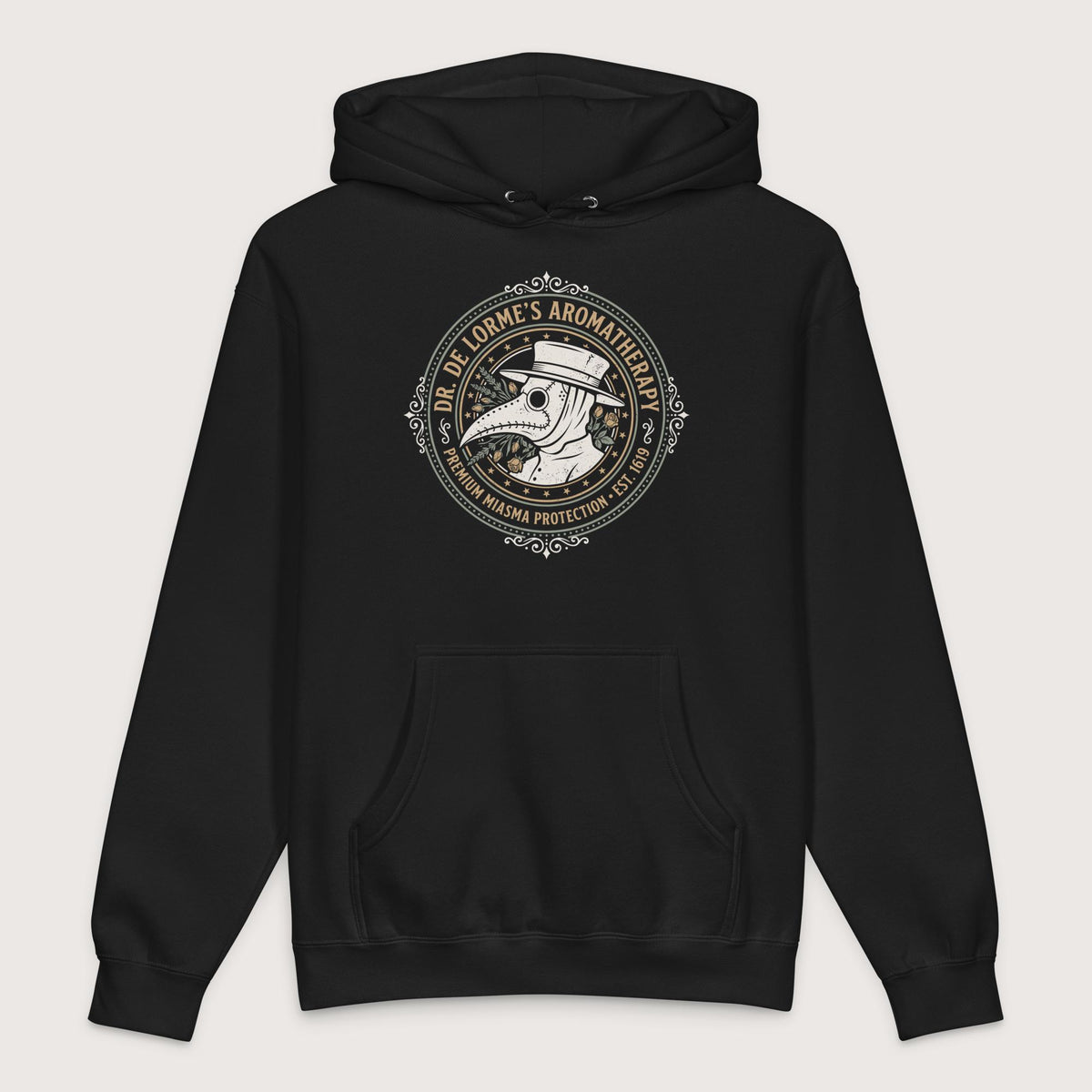 Black Dr. De Lorme's Aromatherapy - Premium Hoodie - history buff gift by HistoHead