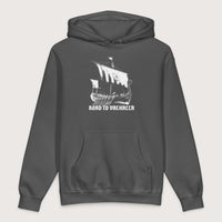 Charcoal Solid Road to Valhalla - Premium Hoodie - history buff gift by HistoHead