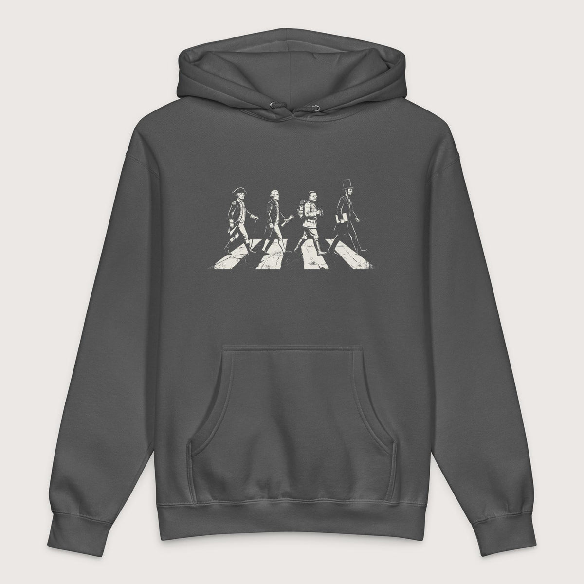 Charcoal Solid Rushmore Road - Premium Hoodie - history buff gift by HistoHead