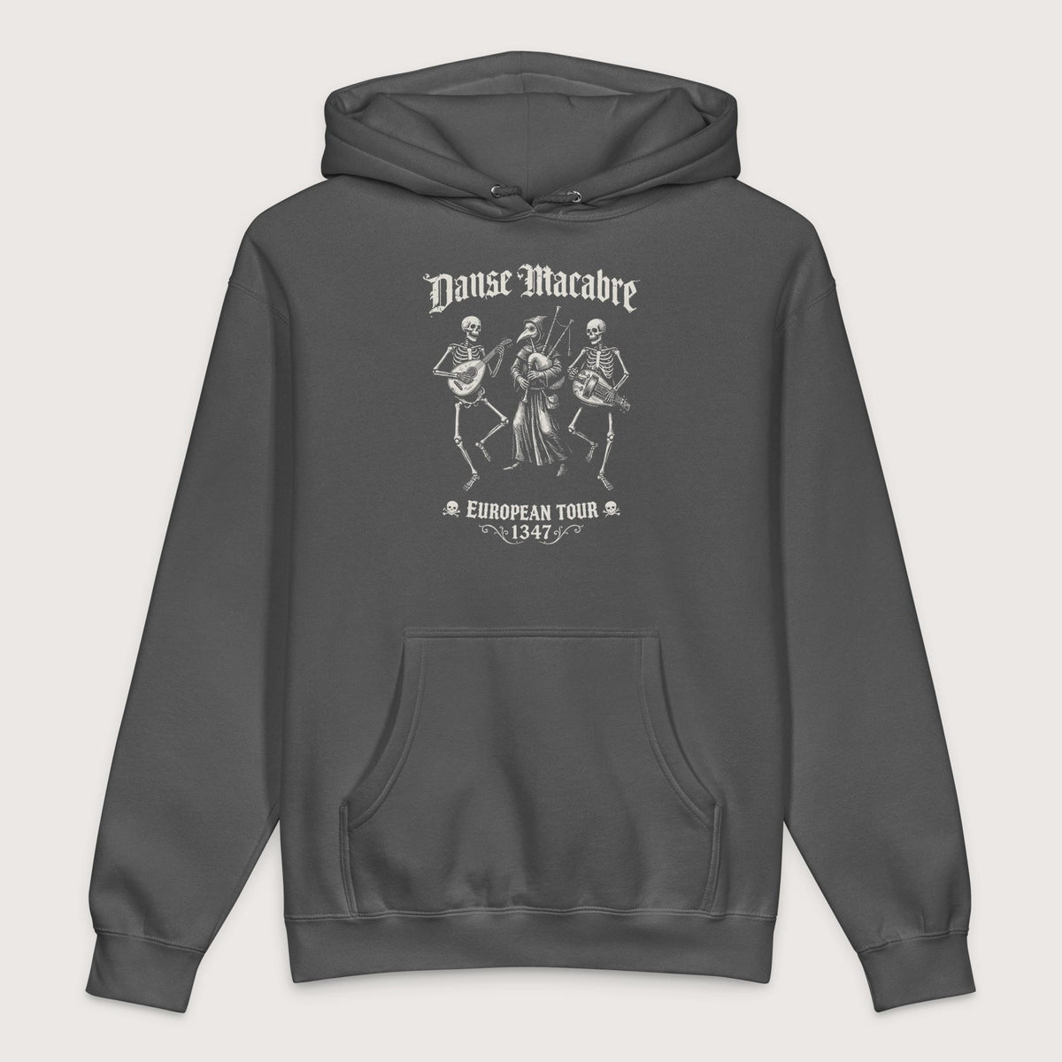 Charcoal Solid Danse Macabre European Tour - Premium Hoodie - history buff gift by HistoHead