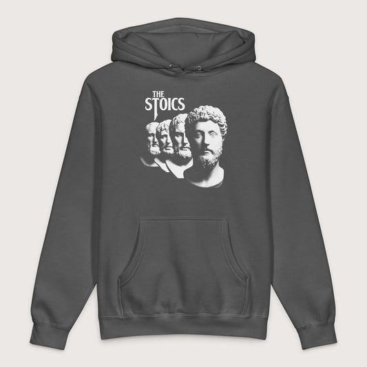 Charcoal Solid The Stoics Band - Premium Hoodie - history buff gift by HistoHead