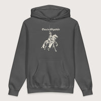 Charcoal Solid Owain Glyndŵr Statue - Premium Hoodie - history buff gift by HistoHead