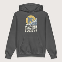 Charcoal Solid Alpine Crossing Society - Premium Hoodie - history buff gift by HistoHead