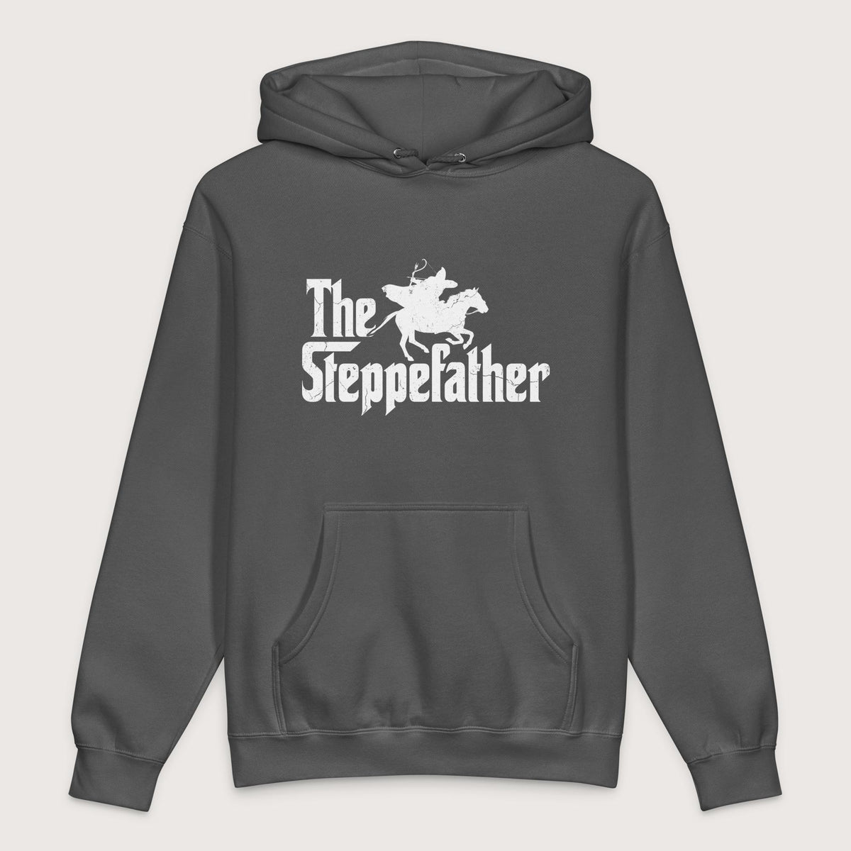 Charcoal Solid The Steppefather Parthian Shot - Premium Hoodie - history buff gift by HistoHead