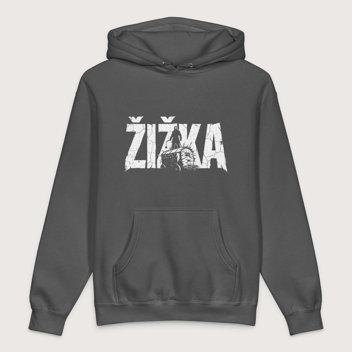 Charcoal Solid Jan Žižka - Premium Hoodie - history buff gift by HistoHead