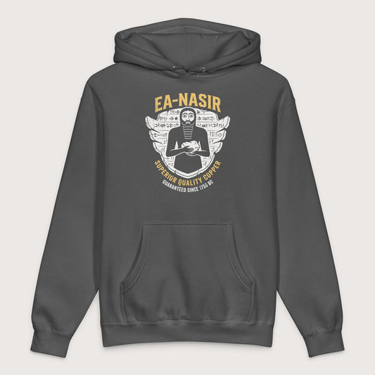 Charcoal Solid Ea-Nasir Superior Copper Guaranteed - Premium Hoodie - history buff gift by HistoHead