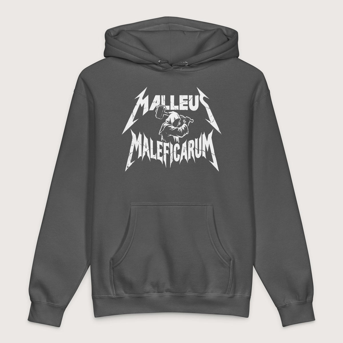 Charcoal Solid Malleus Maleficarum - Premium Hoodie - history buff gift by HistoHead