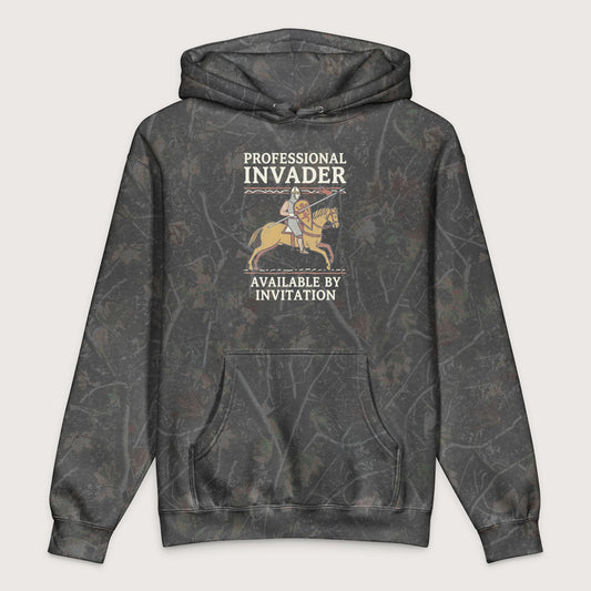 Darkwood Tree Camo Professional Invader - Premium Hoodie - history buff gift by HistoHead