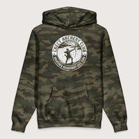 Forest Camo Crecy Archery Club - Premium Hoodie - history buff gift by HistoHead