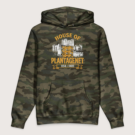 Forest Camo House of Plantagenet - Premium Hoodie - history buff gift by HistoHead