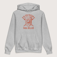 Grey Heather Si Vis Pacem Para Bellum Scutum - Premium Hoodie - history buff gift by HistoHead