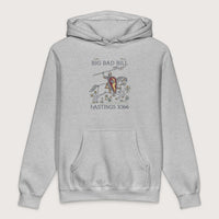 Grey Heather Big Bad Bill - Premium Hoodie - history buff gift by HistoHead
