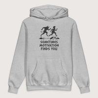 Grey Heather Motivation Finds You Minotaur Edition - Premium Hoodie - history buff gift by HistoHead