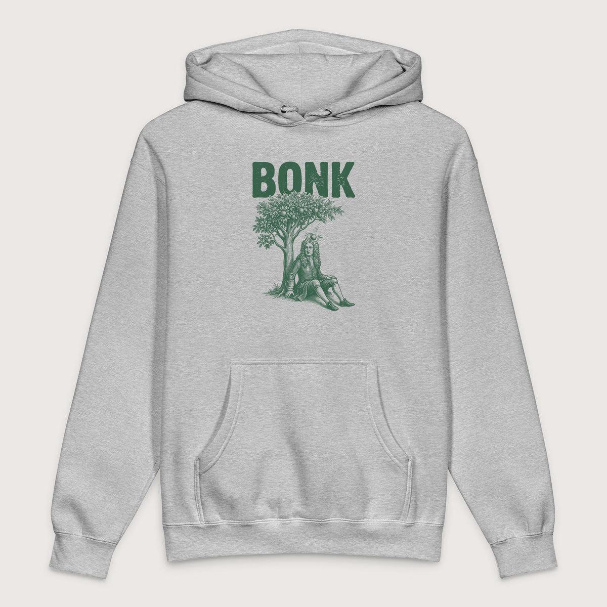 Grey Heather Newton Bonk - Premium Hoodie - history buff gift by HistoHead