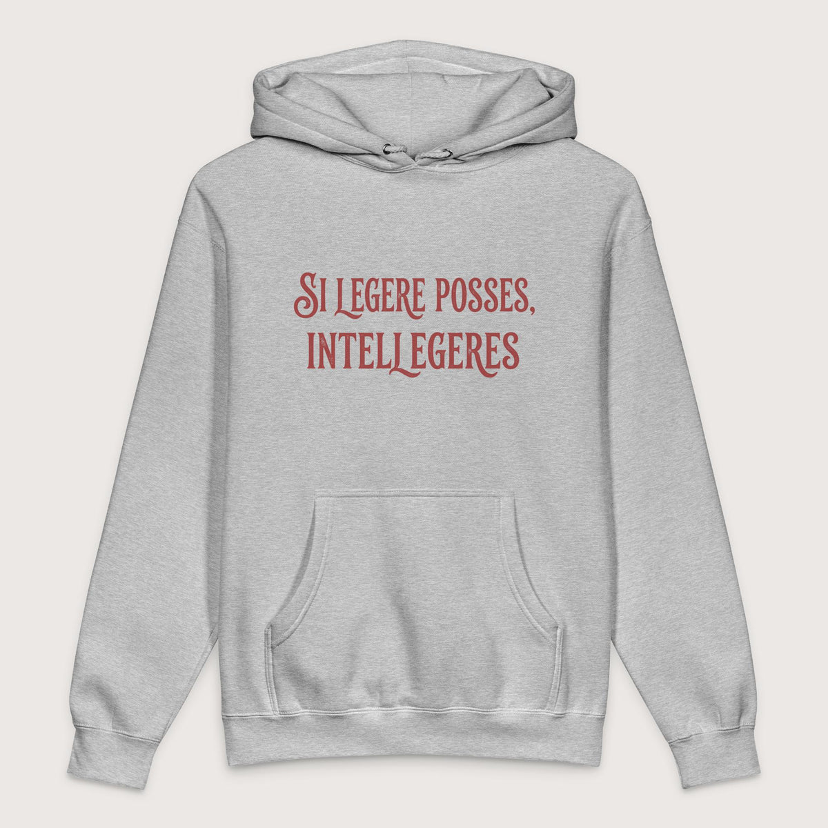 Grey Heather If You Could Read It You Would Understand in Latin - Premium Hoodie - history buff gift by HistoHead