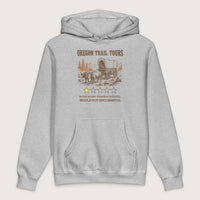 Grey Heather Oregon Trail Tours Review - Premium Hoodie - history buff gift by HistoHead