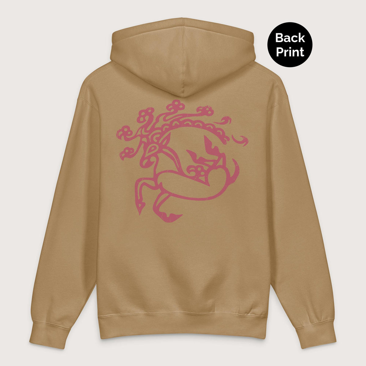 Sandstone Siberian Ice Maiden Tattoo - Premium Hoodie - Back Print - history buff gift by HistoHead