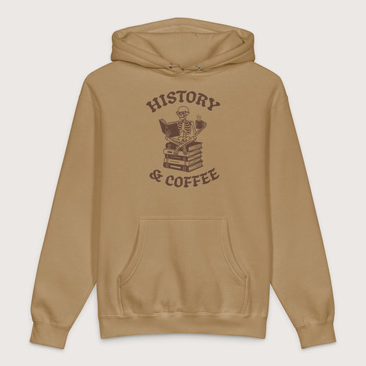Sandstone History & Coffee - Premium Hoodie - history buff gift by HistoHead