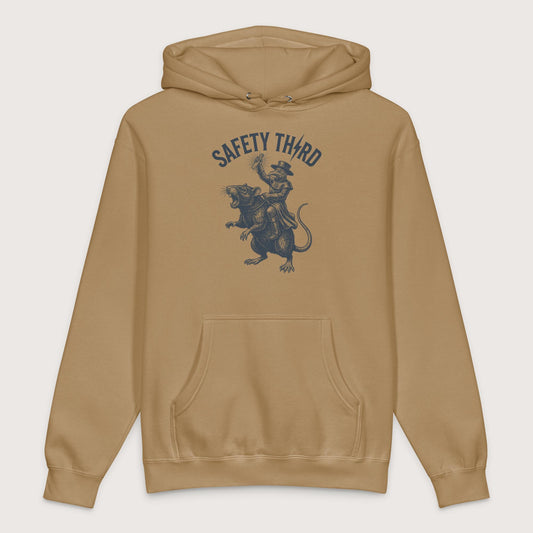 Sandstone Plague Doctor Safety Third - Premium Hoodie - history buff gift by HistoHead