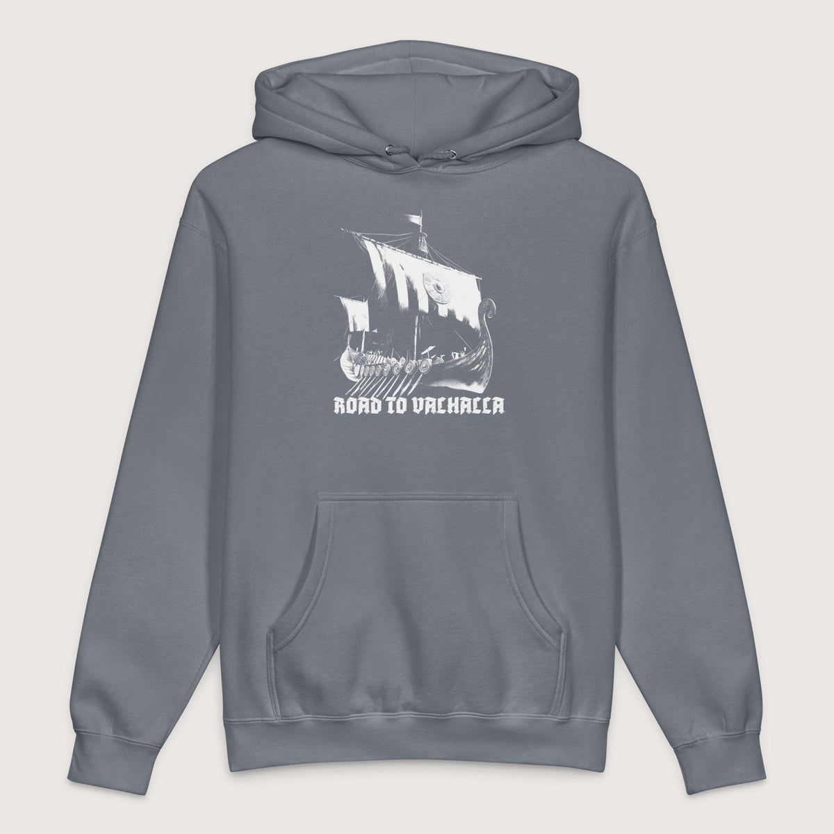 Storm Blue Road to Valhalla - Premium Hoodie - history buff gift by HistoHead