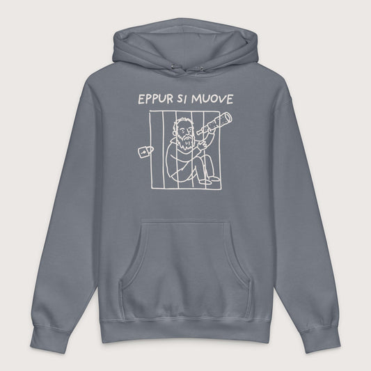 Storm Blue Galileo Galilei And Yet It Moves - Premium Hoodie - history buff gift by HistoHead