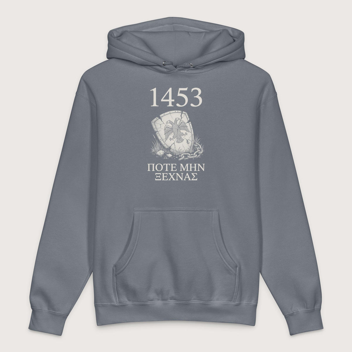 Storm Blue 1453 Never Forget - Premium Hoodie - history buff gift by HistoHead