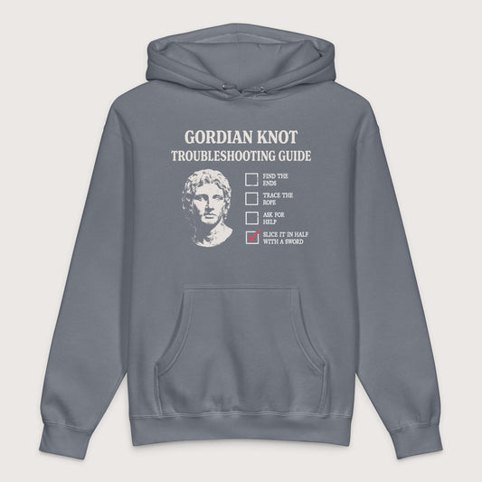 Storm Blue Alexander's Gordian Knot Guide - Premium Hoodie - history buff gift by HistoHead