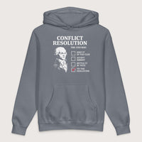 Storm Blue Robespierre's Conflict Resolution - Premium Hoodie - history buff gift by HistoHead