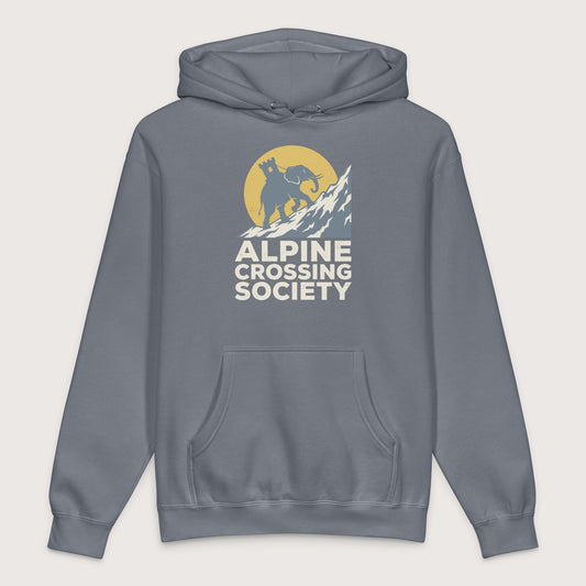 Storm Blue Alpine Crossing Society - Premium Hoodie - history buff gift by HistoHead