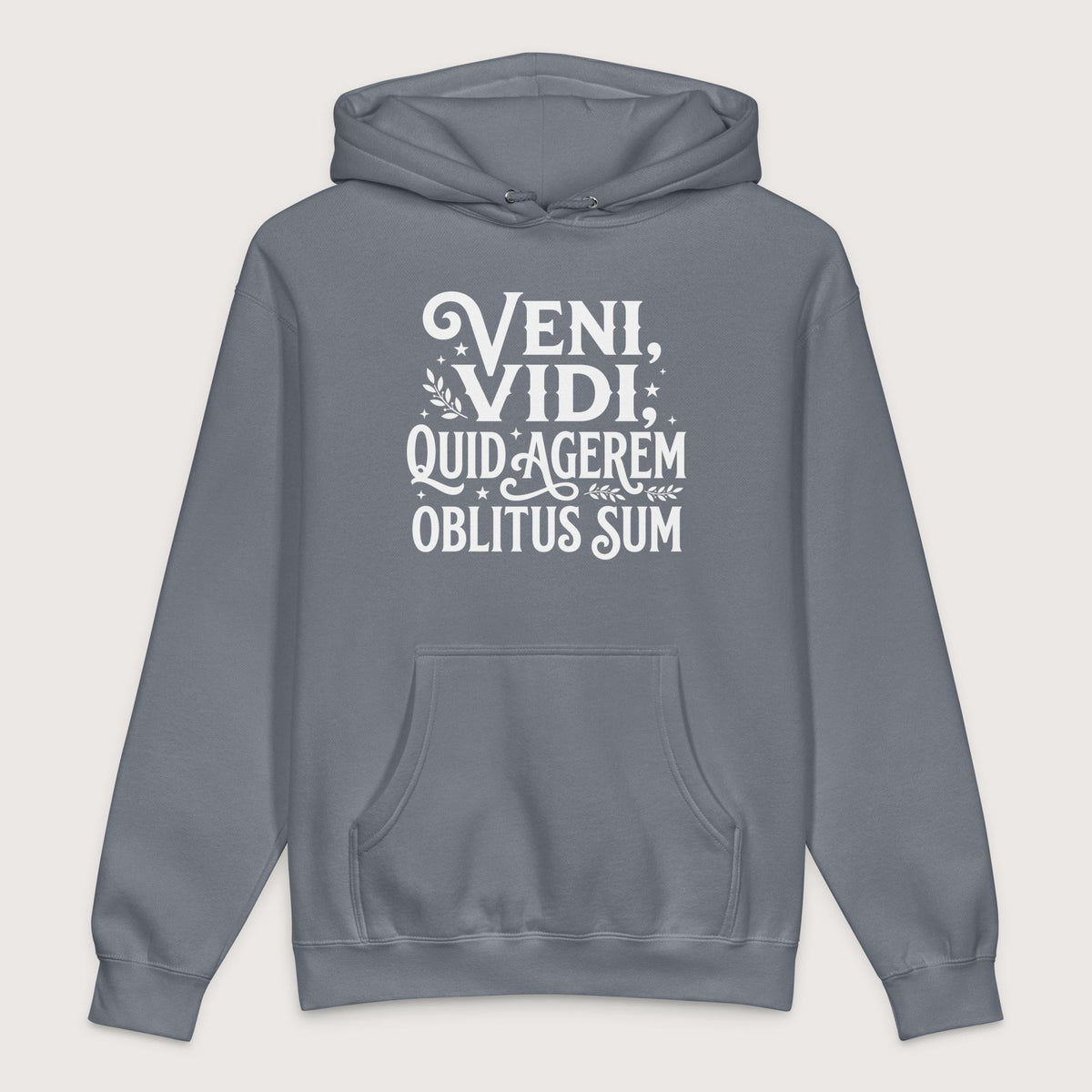 Storm Blue Latin I Came I Saw I Forgot I Was Doing - Premium Hoodie - history buff gift by HistoHead