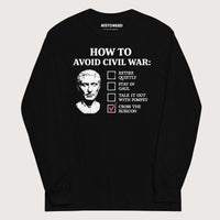 Black Caesar's Peace Plan - Long Sleeve - history buff gift by HistoHead