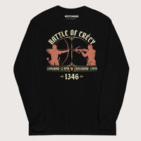 Black Battle of Crecy 1346 - Long Sleeve - history buff gift by HistoHead